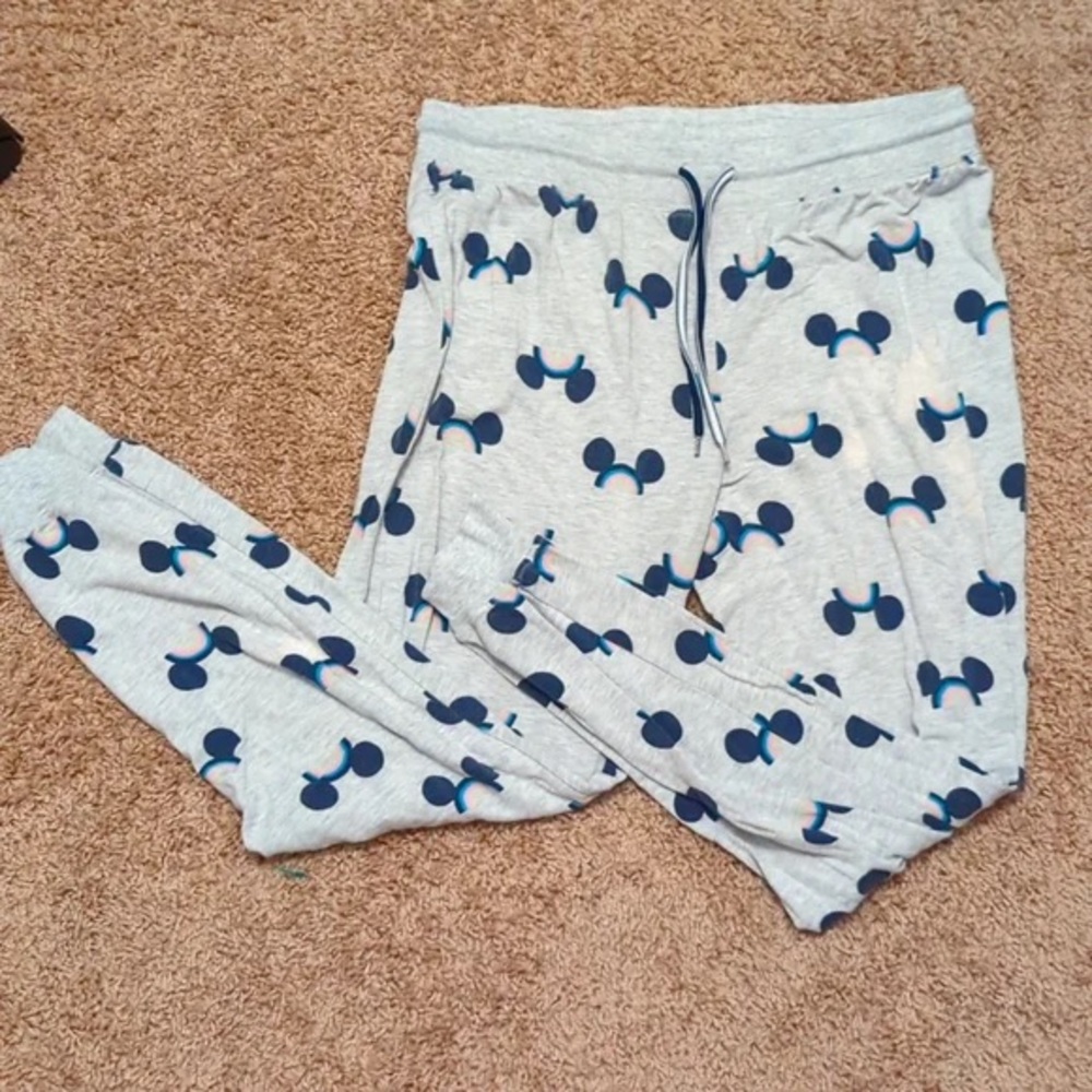Gray Mickey Mouse Disney Sleepwear Pants